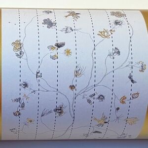 NWT Anthropologie Florence Balducci Flowers and Vines Mural, 12 x 9, Rare